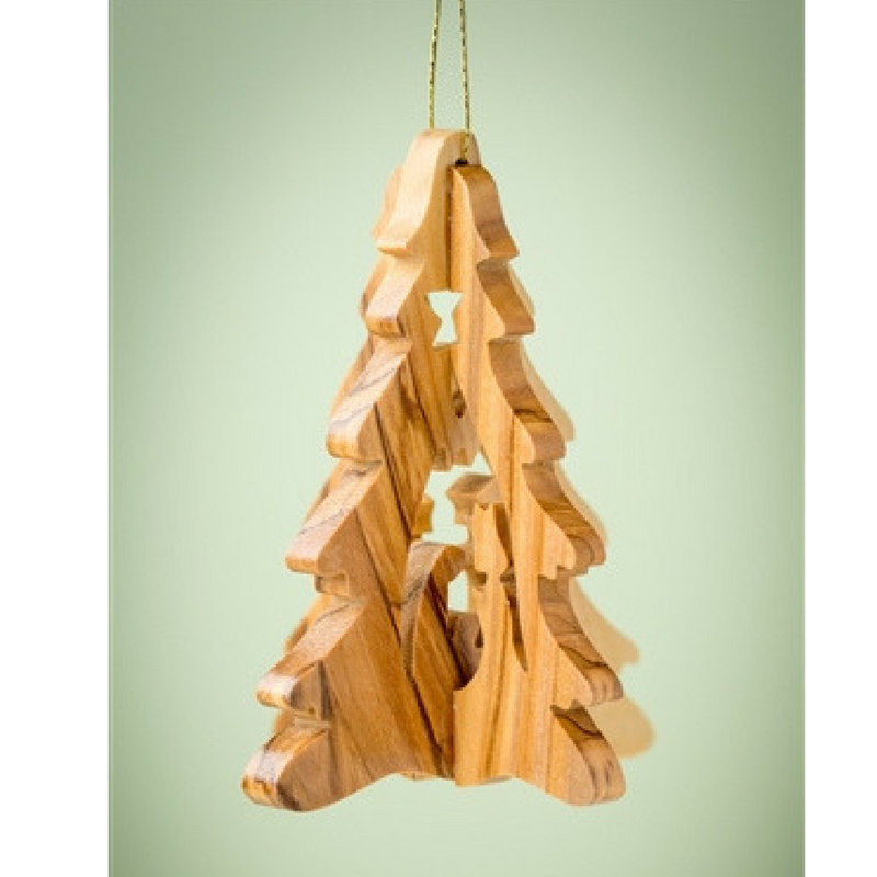 3D Tree w/ Nativity Ornament