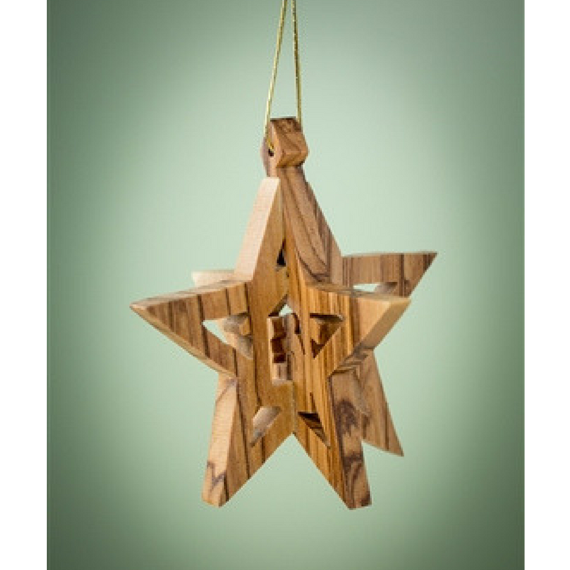3D Star w/ Stable Ornament