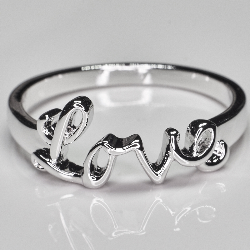 Silver Love Ring