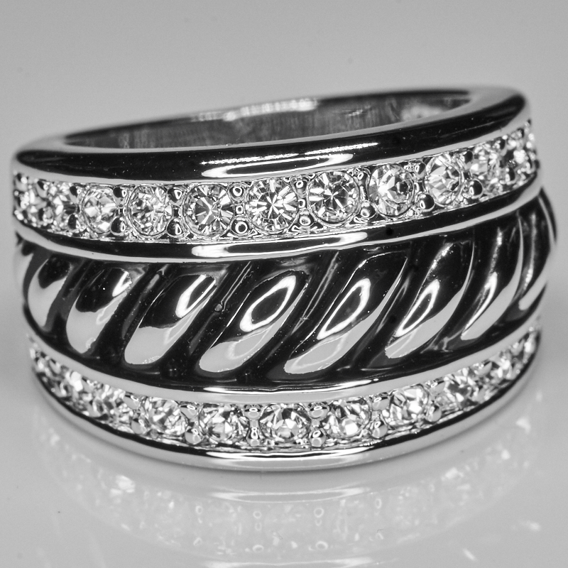 Cable Band Fashion Ring