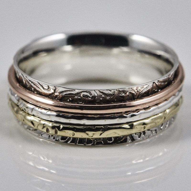 Textured Spinner Ring