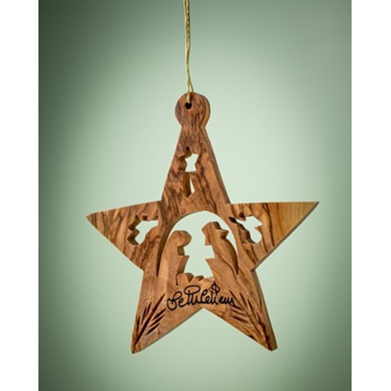 Nativity Star w/ Angels Ornament