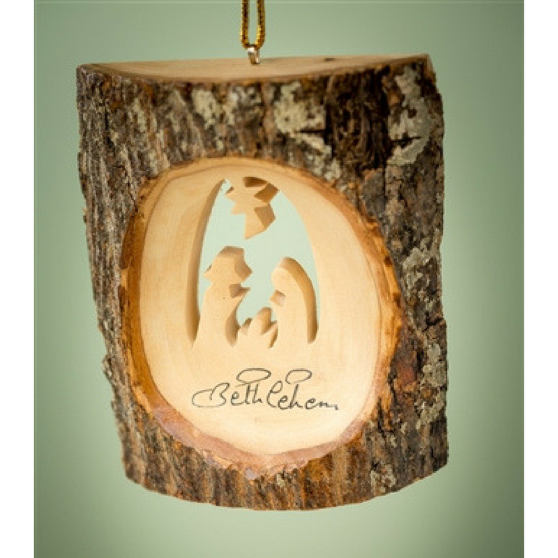 Bark w/ Nativity Scene