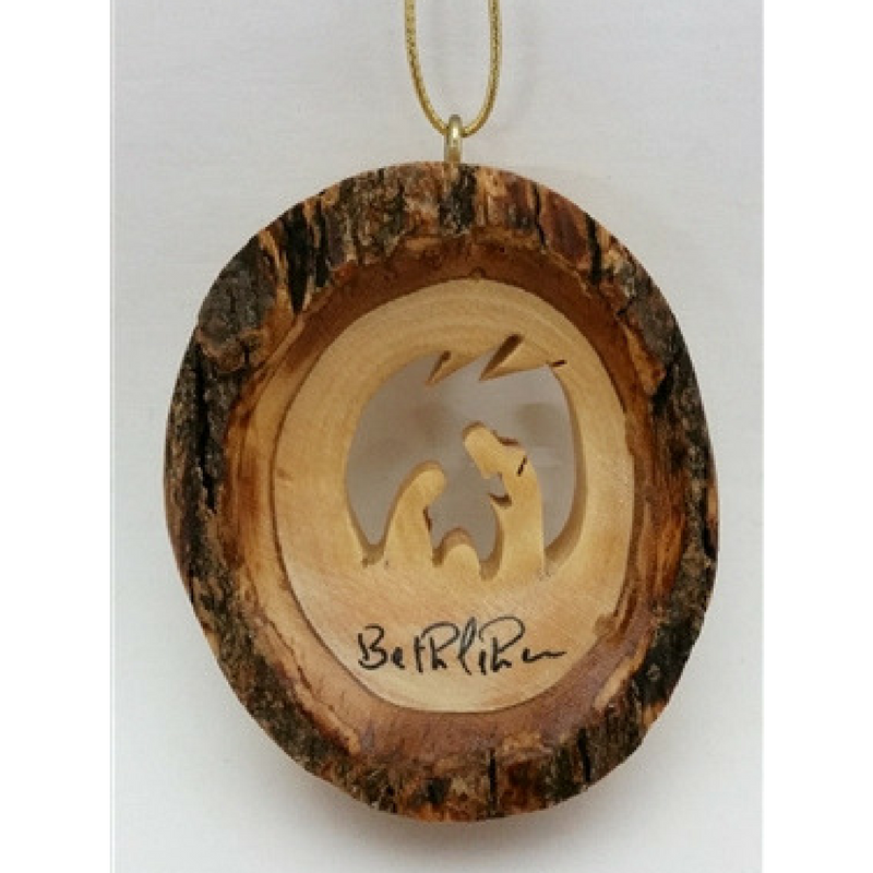 Round Bark Ornament