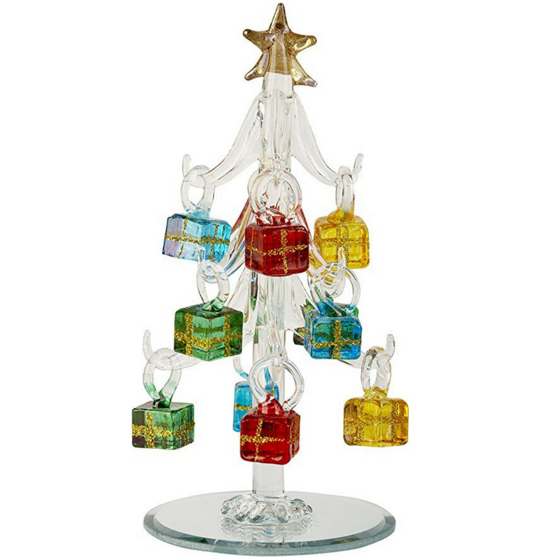 6\" Christmas Tree Present Ornaments