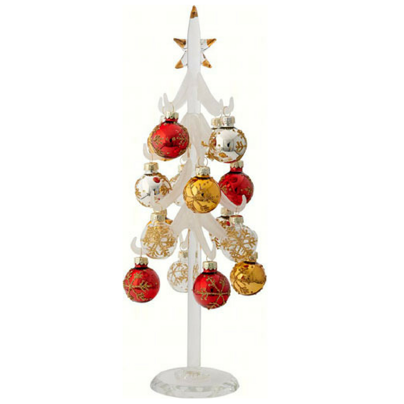 12" Christmas Tree Snowy White