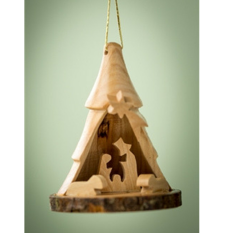 3D Tree w/ Nativity Ornament