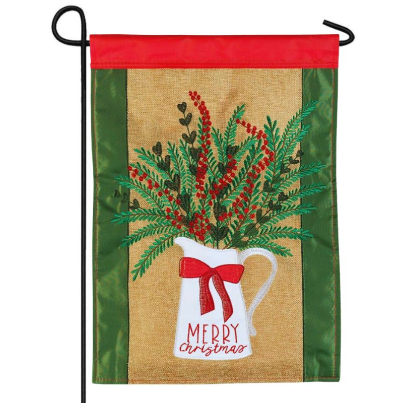 Merry Christmas Pitcher Flag